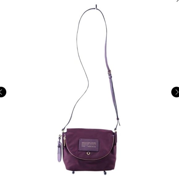 Marc by Marc Jacobs Preppy Legend Natasha Mini Purple Burgundy Nylon Cross Body - Picture 2 of 7